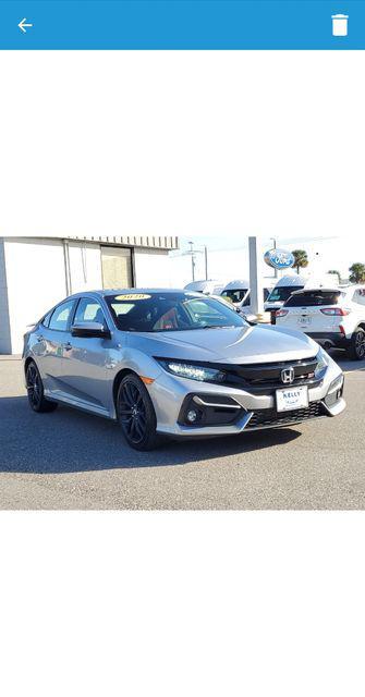 used 2020 Honda Civic Si car, priced at $22,293