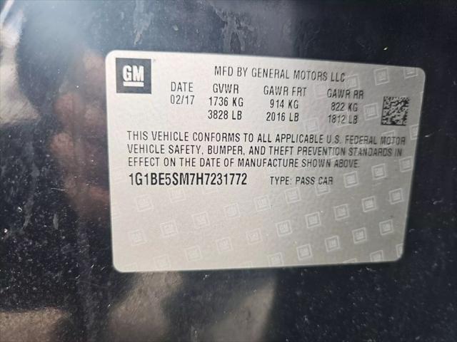 used 2017 Chevrolet Cruze car, priced at $8,499
