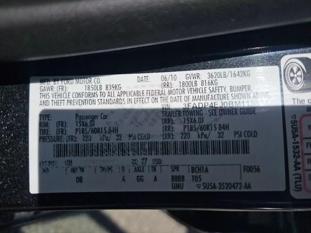 used 2011 Ford Fiesta car, priced at $6,499