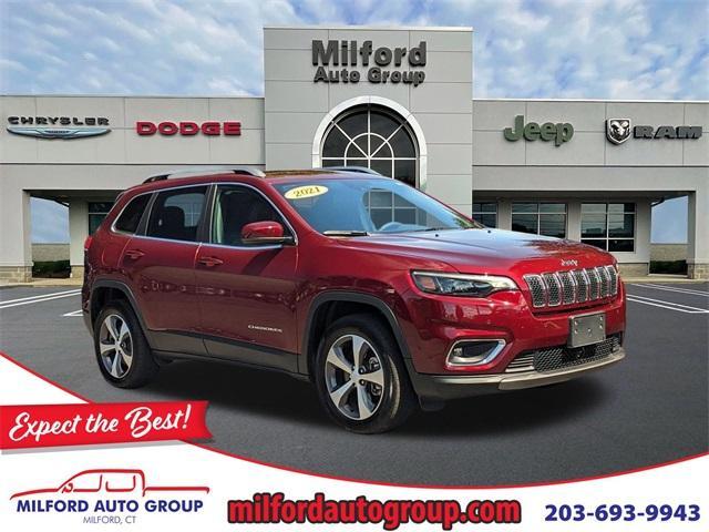 used 2021 Jeep Cherokee car, priced at $27,499