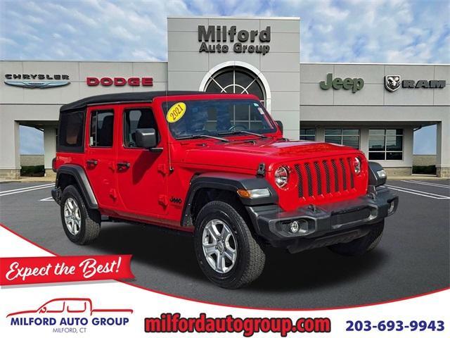 used 2021 Jeep Wrangler Unlimited car, priced at $25,622