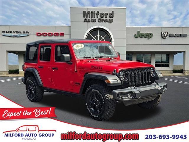 used 2022 Jeep Wrangler Unlimited car, priced at $31,848