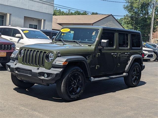 used 2022 Jeep Wrangler Unlimited car, priced at $32,934