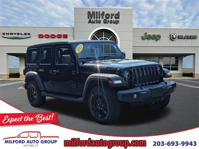 used 2022 Jeep Wrangler Unlimited car, priced at $33,499