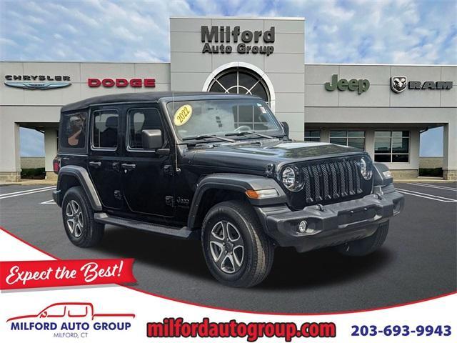 used 2022 Jeep Wrangler Unlimited car, priced at $30,239
