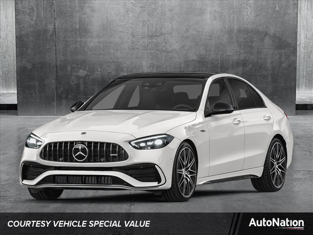 new 2024 Mercedes-Benz AMG C 43 car, priced at $78,445