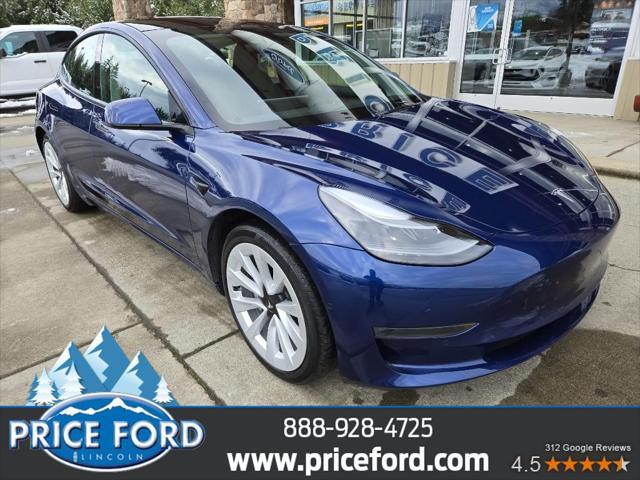 used 2022 Tesla Model 3 car, priced at $29,977