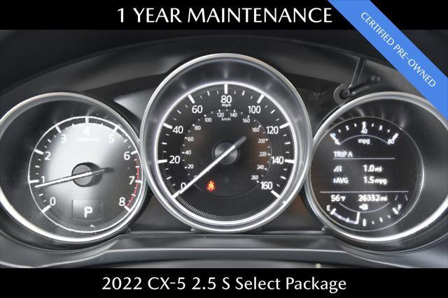 used 2022 Mazda CX-5 car, priced at $23,777