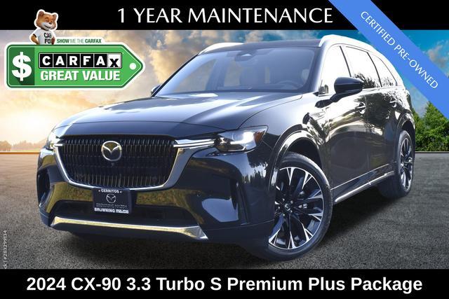 used 2024 Mazda CX-90 car, priced at $47,300