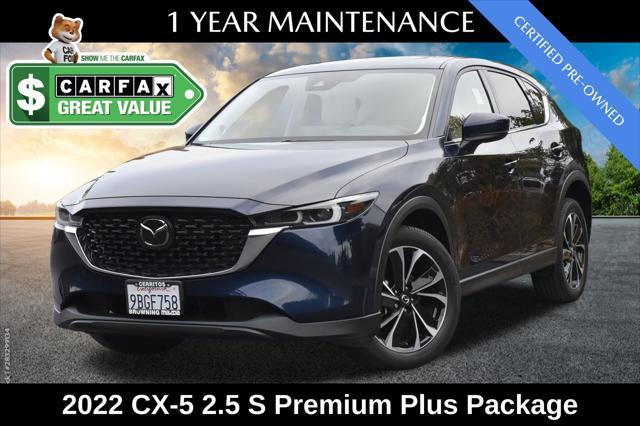 used 2022 Mazda CX-5 car, priced at $26,035