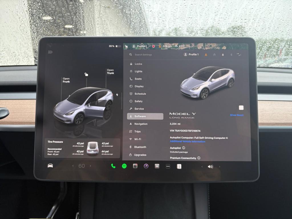 used 2025 Tesla Model Y car, priced at $38,990