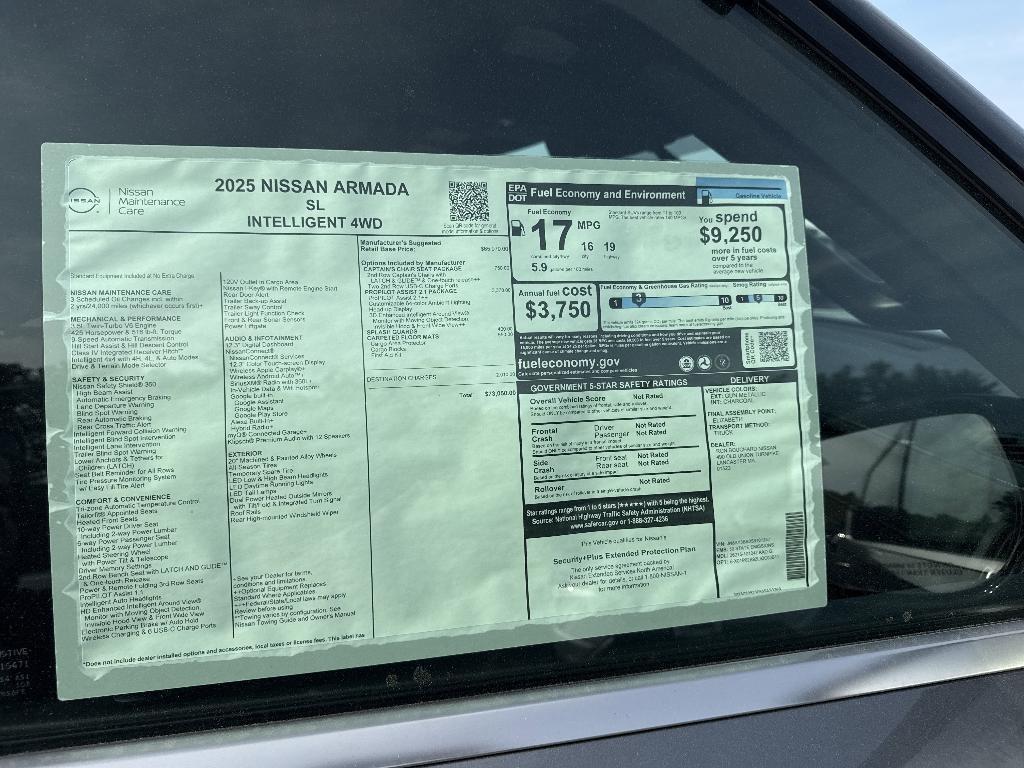 new 2025 Nissan Armada car, priced at $67,957