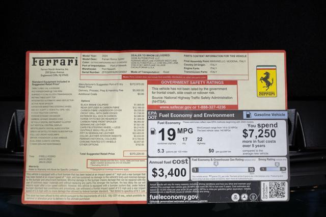 used 2024 Ferrari Roma Spider car, priced at $369,000