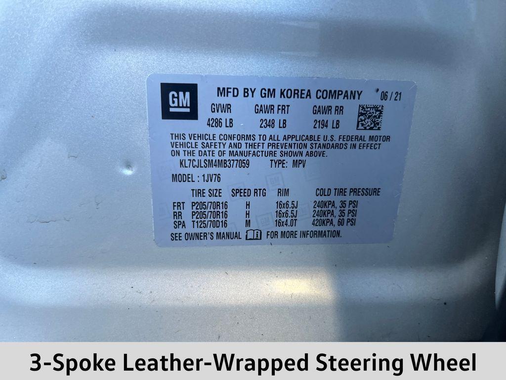 used 2021 Chevrolet Trax car, priced at $16,947