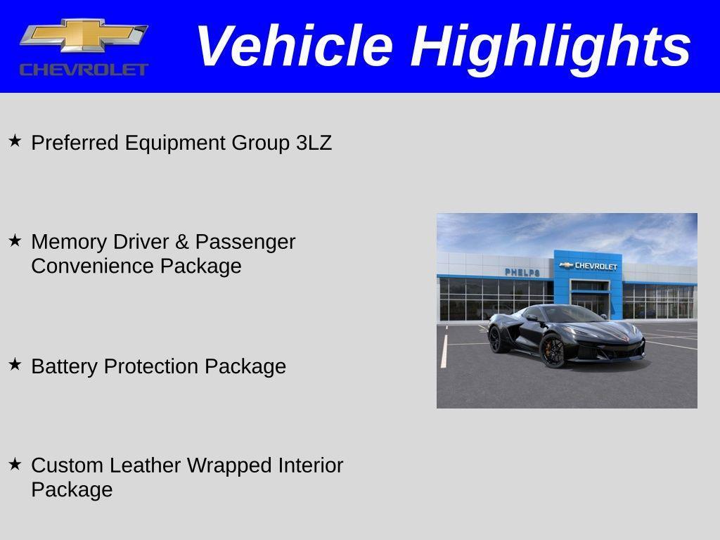 new 2025 Chevrolet Corvette car, priced at $143,208