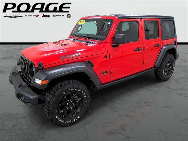 used 2021 Jeep Wrangler car, priced at $33,990