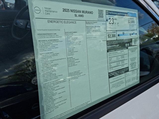 new 2025 Nissan Murano car, priced at $47,548