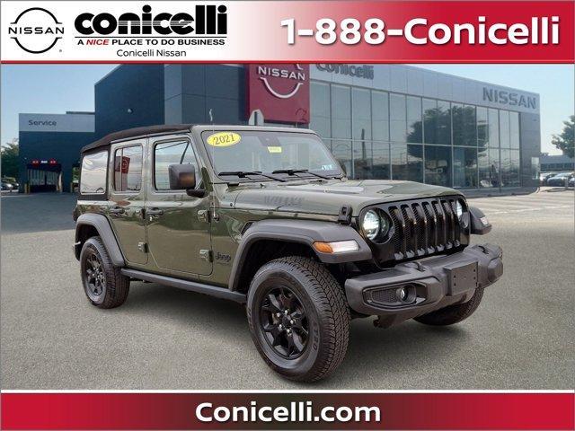 used 2021 Jeep Wrangler Unlimited car, priced at $29,987