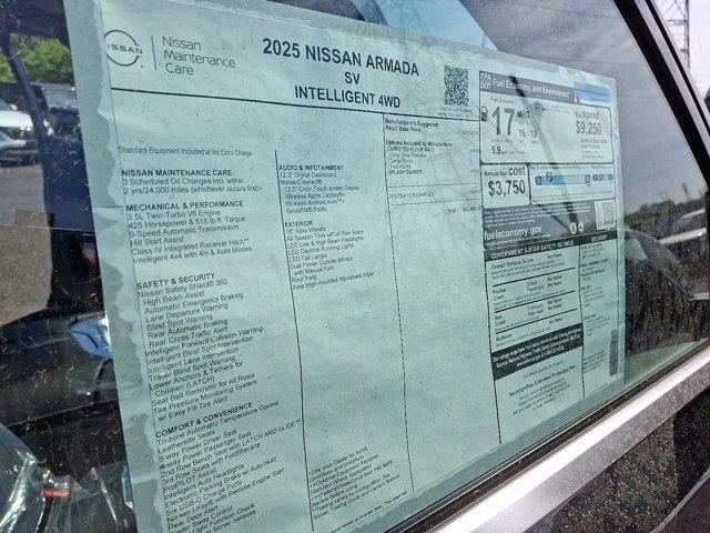 new 2025 Nissan Armada car, priced at $59,162