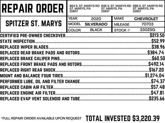 used 2020 Chevrolet Silverado 1500 car, priced at $35,990