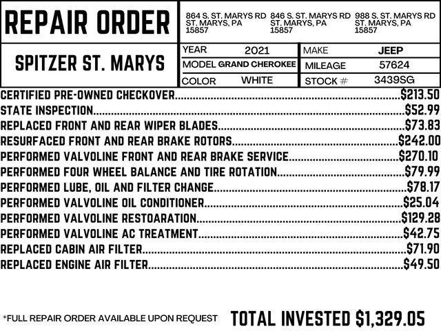 used 2021 Jeep Grand Cherokee L car, priced at $27,890