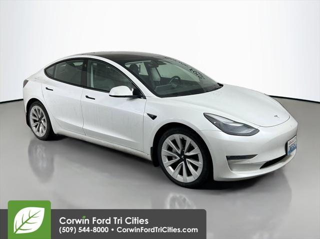 used 2022 Tesla Model 3 car, priced at $24,499