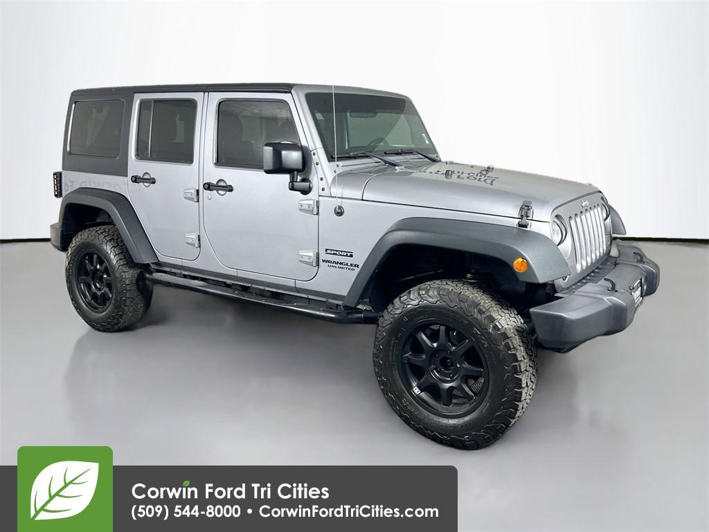 used 2015 Jeep Wrangler Unlimited car, priced at $16,250