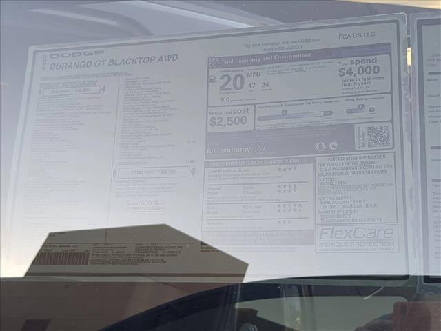 new 2026 Dodge Durango car, priced at $46,594