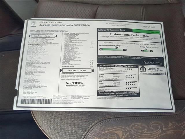 new 2025 Ram 2500 car, priced at $91,624