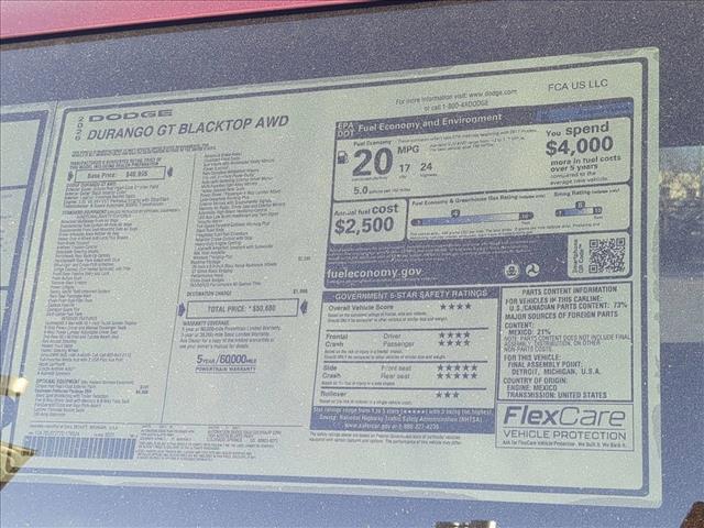 new 2026 Dodge Durango car, priced at $45,594