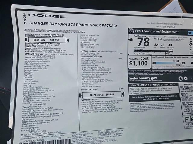 new 2026 Dodge Charger car, priced at $62,665