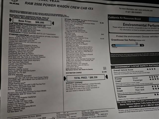 new 2026 Ram 2500 car, priced at $72,614