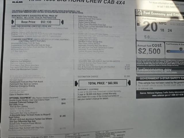 new 2026 Ram 1500 car, priced at $53,388