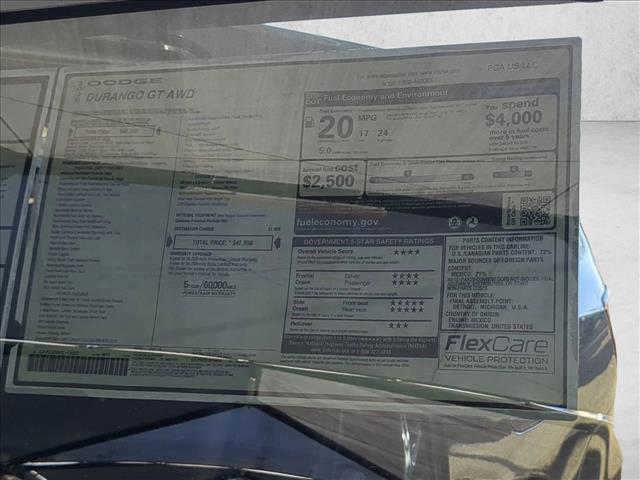 new 2026 Dodge Durango car, priced at $38,999