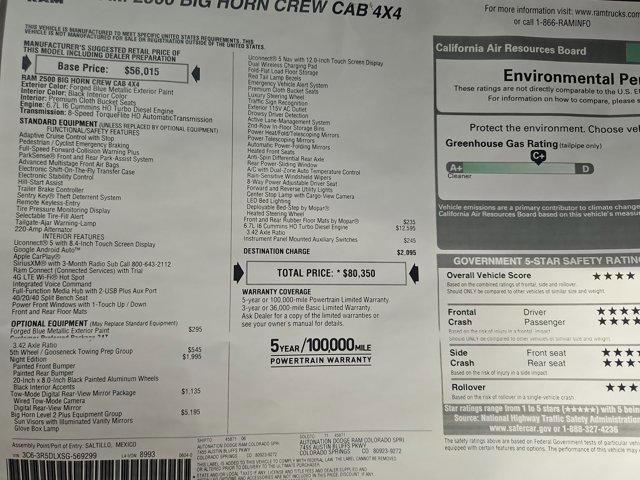 new 2025 Ram 2500 car, priced at $69,149