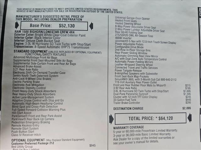 new 2026 Ram 1500 car, priced at $53,534
