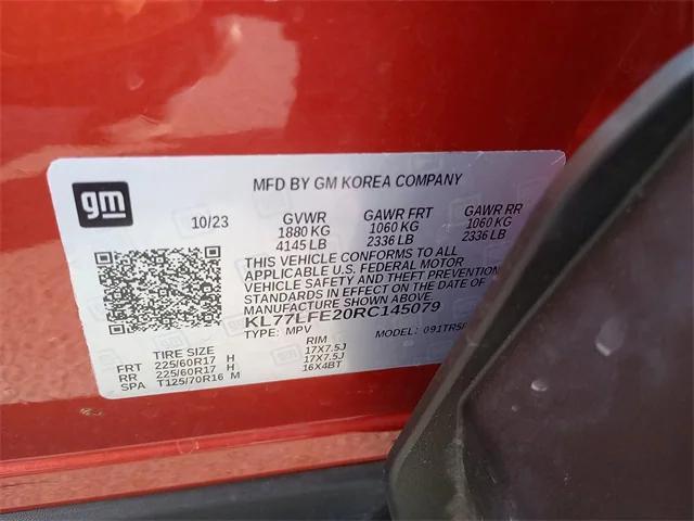 used 2024 Chevrolet Trax car, priced at $20,792