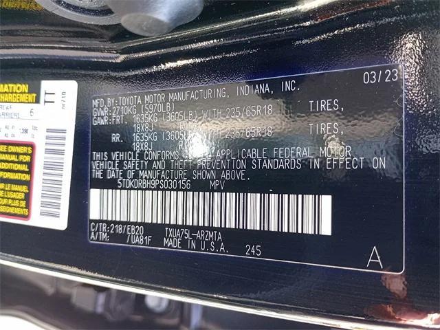 used 2023 Toyota Highlander car, priced at $35,995