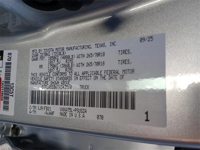 used 2026 Toyota Tundra car, priced at $46,950