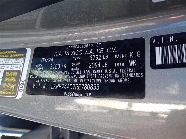used 2024 Kia Forte car, priced at $16,685
