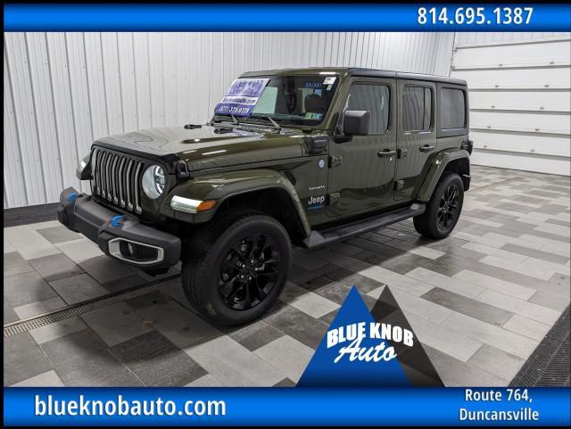 used 2022 Jeep Wrangler Unlimited 4xe car, priced at $32,998