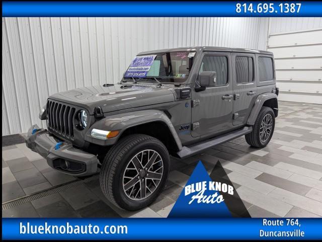 used 2022 Jeep Wrangler Unlimited 4xe car, priced at $38,498