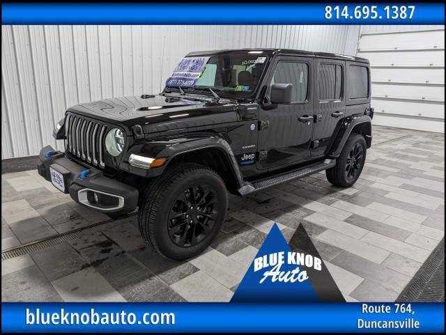 used 2022 Jeep Wrangler Unlimited 4xe car, priced at $33,998