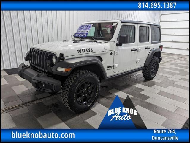 used 2021 Jeep Wrangler Unlimited car, priced at $33,498