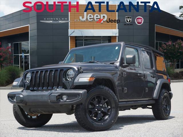 used 2021 Jeep Wrangler car, priced at $29,495