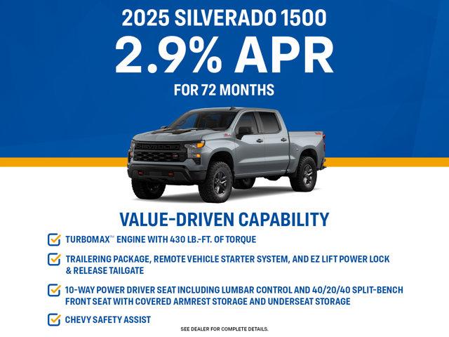 new 2025 Chevrolet Silverado 1500 car, priced at $42,245