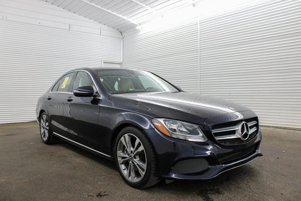 used 2018 Mercedes-Benz C-Class car, priced at $17,989