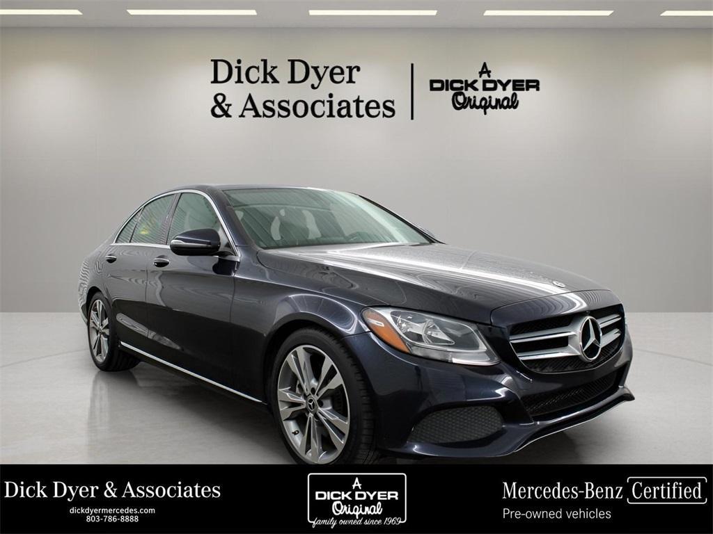 used 2018 Mercedes-Benz C-Class car, priced at $17,989