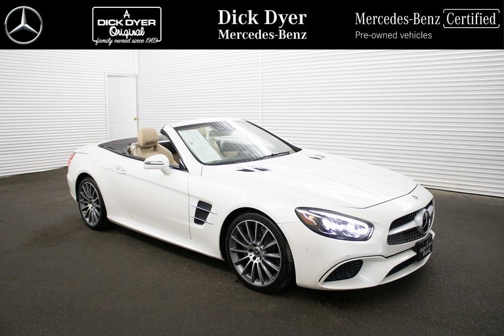 used 2019 Mercedes-Benz SL 450 car, priced at $63,989
