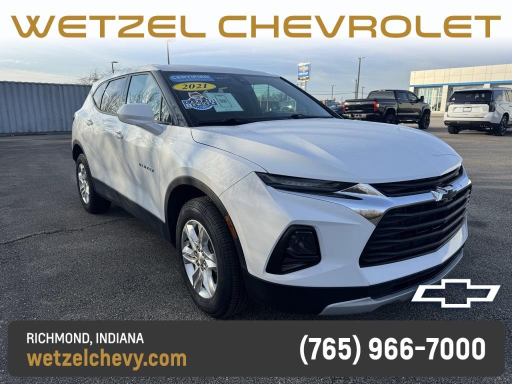 used 2021 Chevrolet Blazer car, priced at $24,642